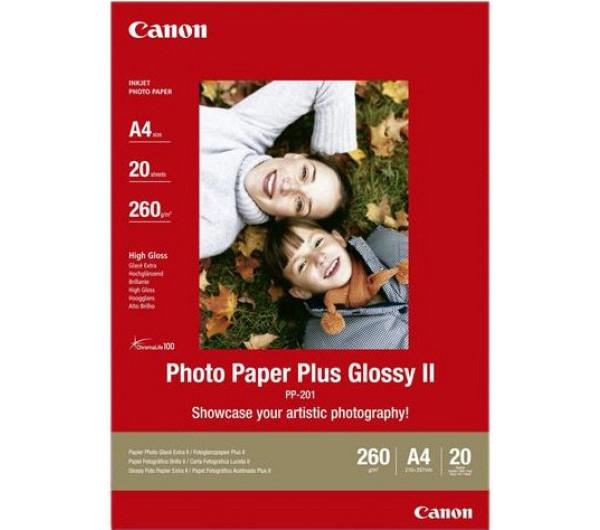 Canon PP-201 f&amp;eacute;nyes eredeti fot&amp;oacute;pap&amp;iacute;r (A/4, 20 lap, 265g, 2311B019)