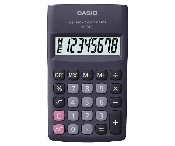 CASIO HL-815L ZSEBSZÁMOLÓGÉP, FEKETE