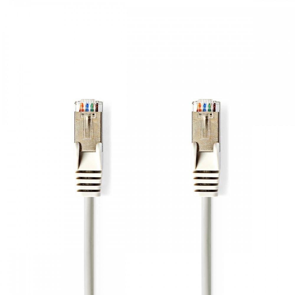 Cat 5e kábel | SF/UTP | RJ45 Dugasz | RJ45 Dugasz | 1.50 m | Kerek | PVC | Szürke | Boríték
