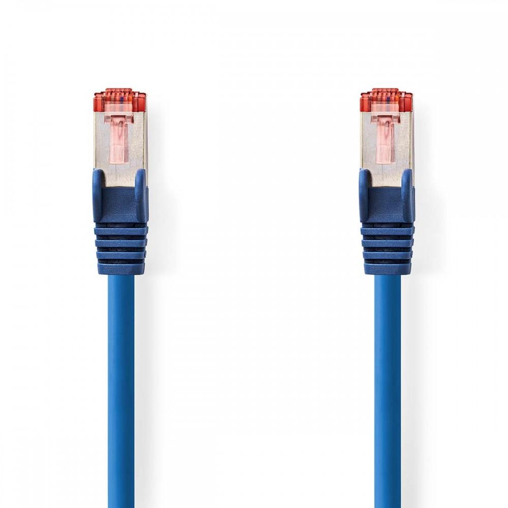 Cat 6 kábel | RJ45 Dugasz | RJ45 Dugasz | S/FTP | 1.00 m | Kerek | LSZH | Kék | Boríték