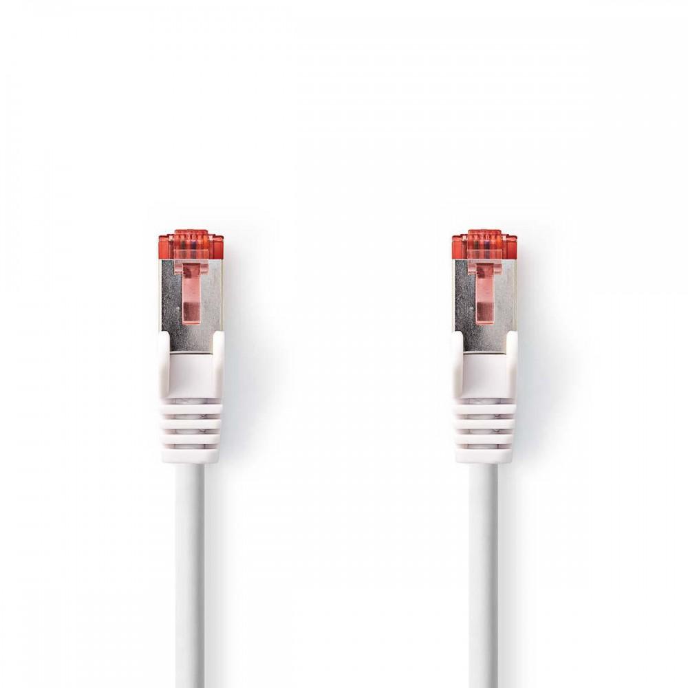 Cat 6 kábel | RJ45 Dugasz | RJ45 Dugasz | S/FTP | 15.0 m | Kerek | LSZH | Fehér | Boríték