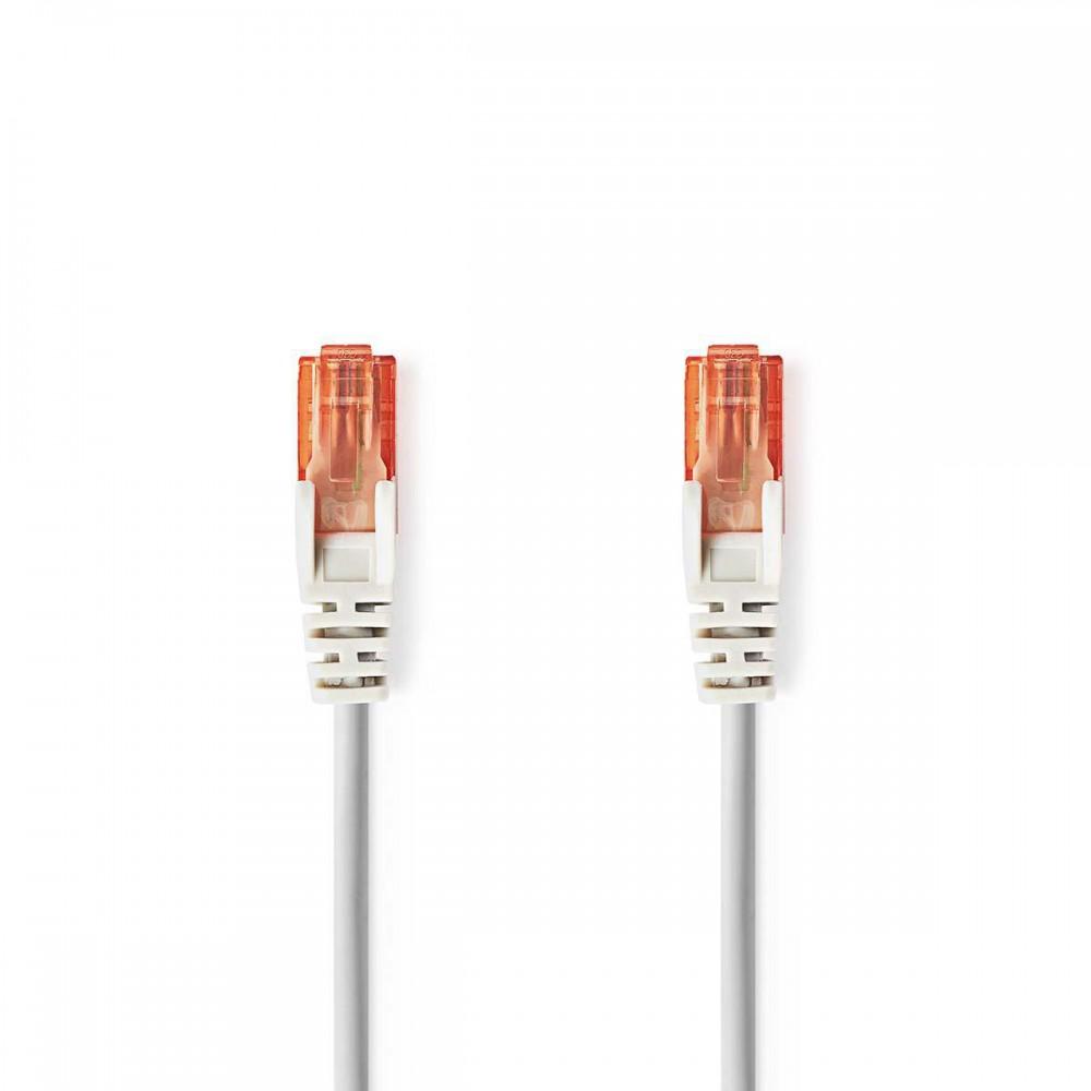 Cat 6 kábel | RJ45 Dugasz | RJ45 Dugasz | U/UTP | 0.25 m | Kerek | PVC | Szürke | Boríték