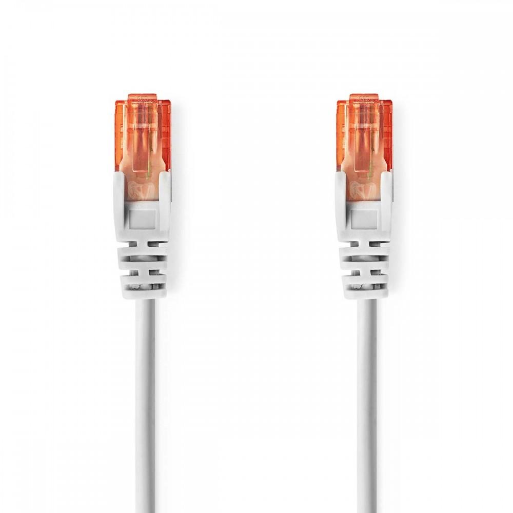 Cat 6 kábel | RJ45 Dugasz | RJ45 Dugasz | U/UTP | 15.0 m | Kerek | PVC | Szürke | Boríték