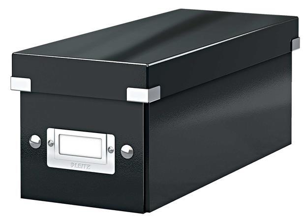CD-doboz, LEITZ "Click&amp;Store", fekete