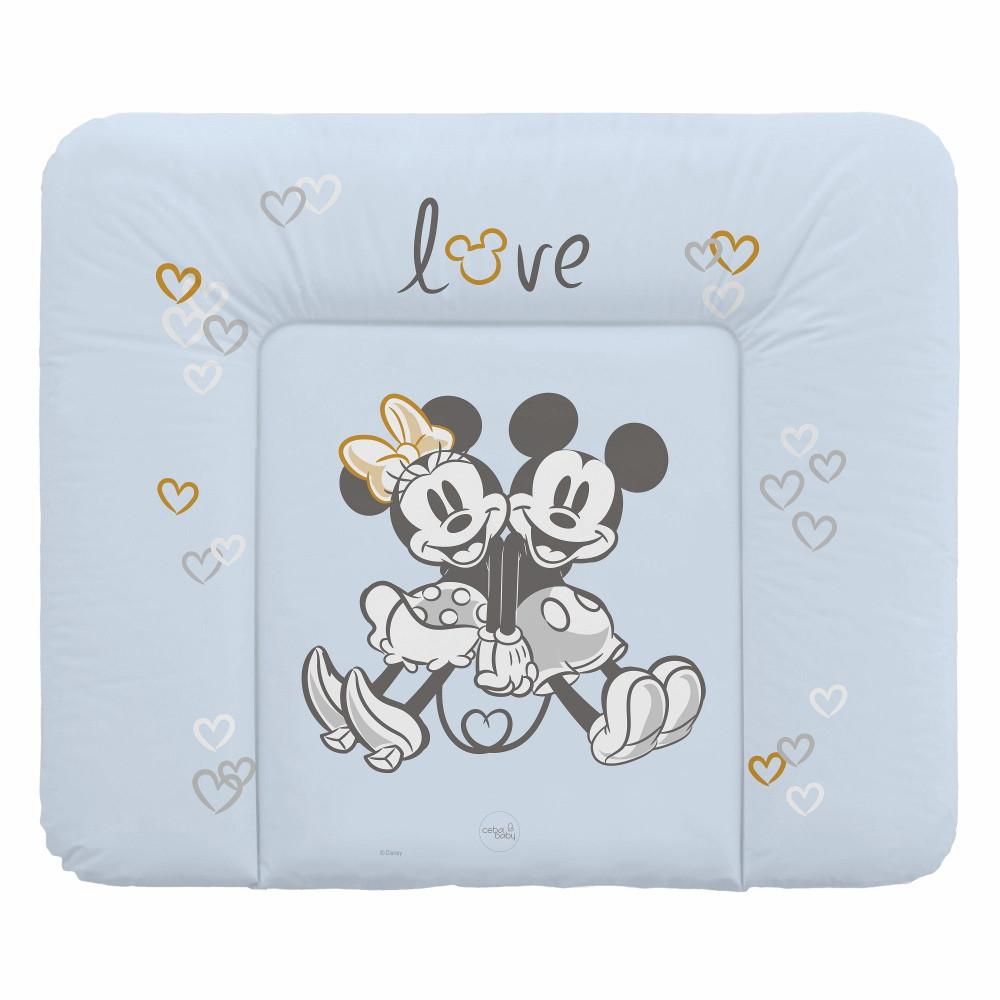 Ceba pelenkázó lap puha nagy 85x72cm Mickey&amp;Minnie kék