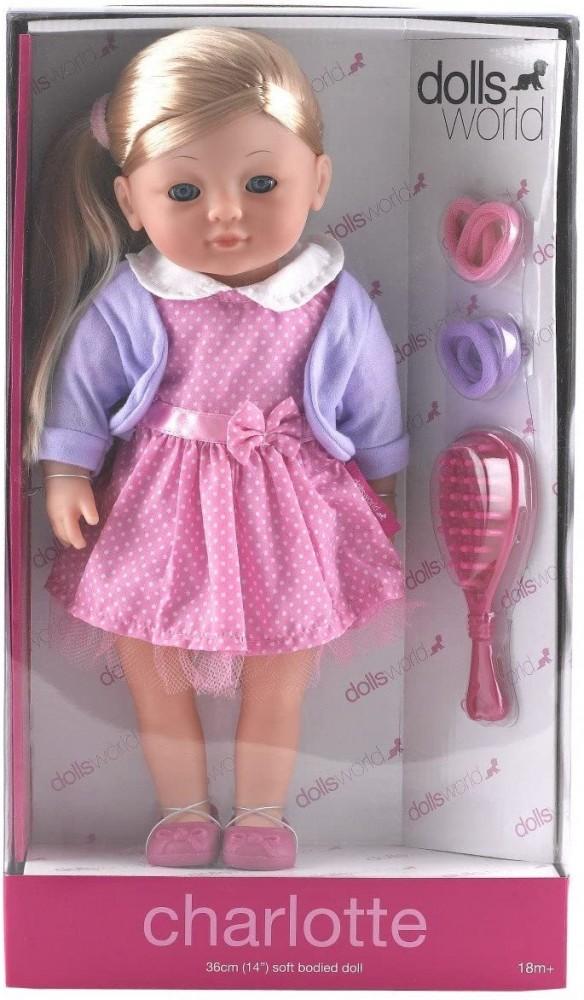 Charlotte fésülhető puha baba - 36 cm szőke