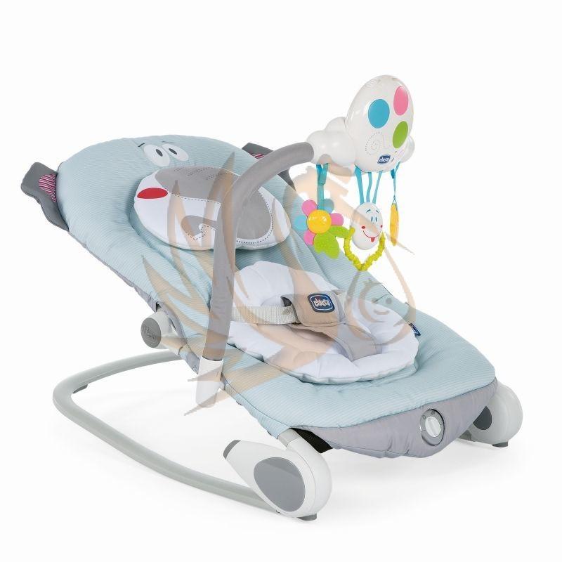 Chicco BALLOON rezgő hintaszék és ülőszék 0-18 kg 0-4 éves korra Baby Elephant