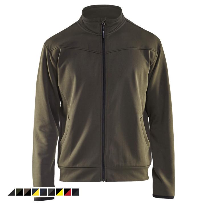Cipzáros pulóver 3362-2526 - 3XL - sötétkék/fekete
