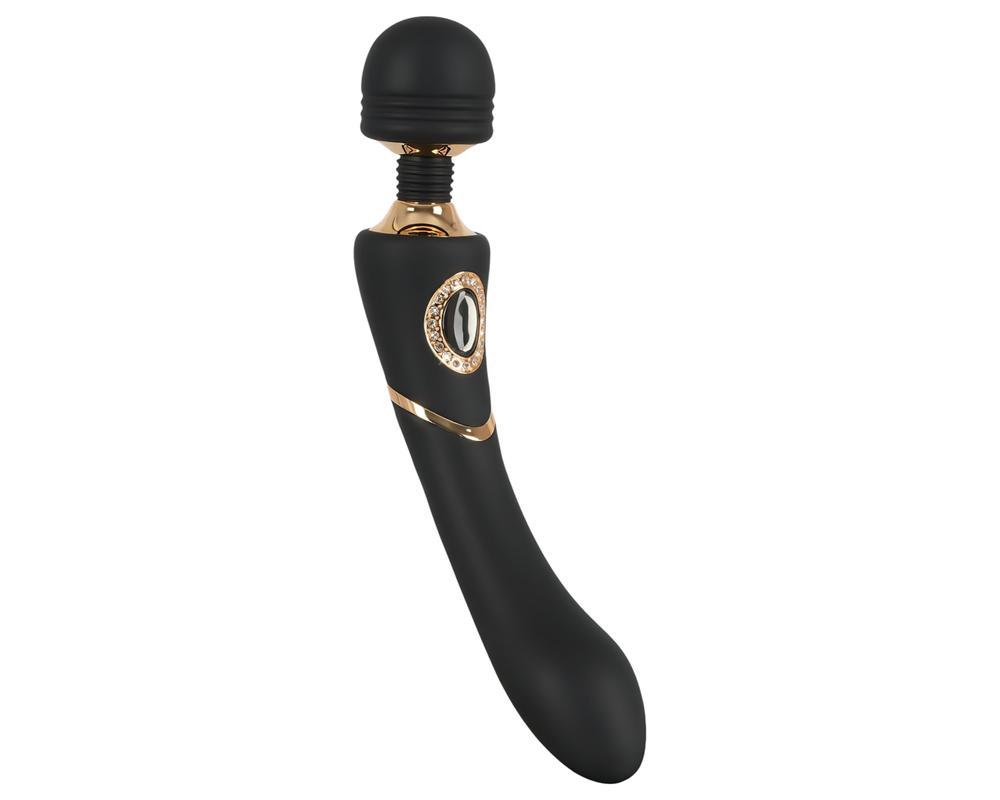 Cleopatra Wand - akkus, vízálló masszírozó vibrátor (fekete)