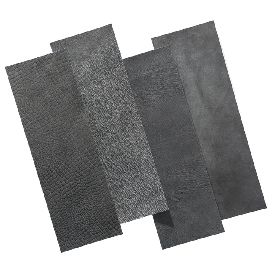 Connaught szürke öntapadós bőr falpanel 15x45 cm 