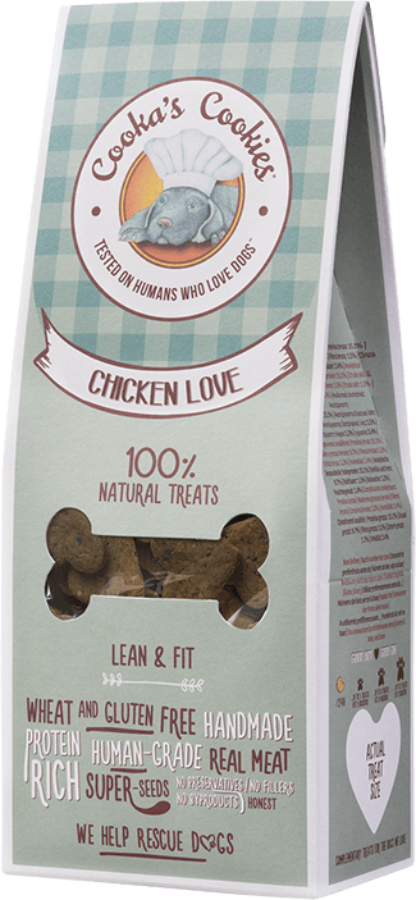 Cooka's Cookies Chicken Love csirkés jutalomfalat 100g