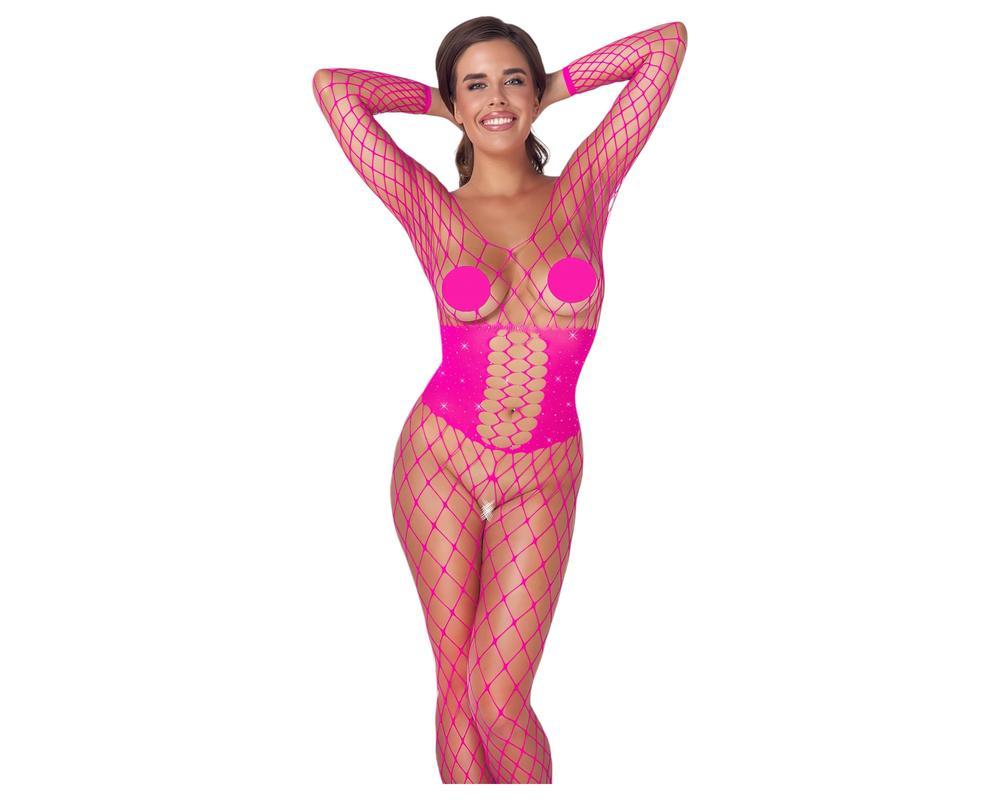 Cottelli - hálós cicaruha (pink) - S-L