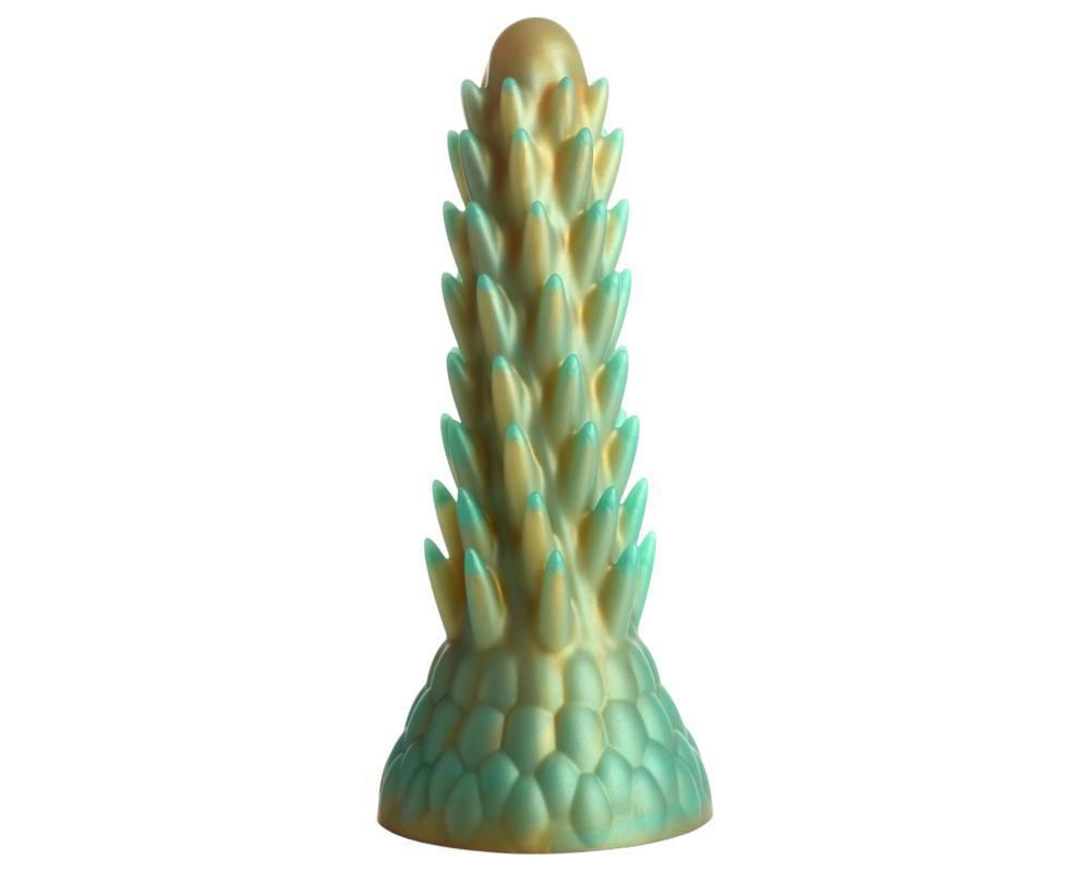 Creature Cocks Stegosaurus - szilikon dildó - 20cm (zöld)
