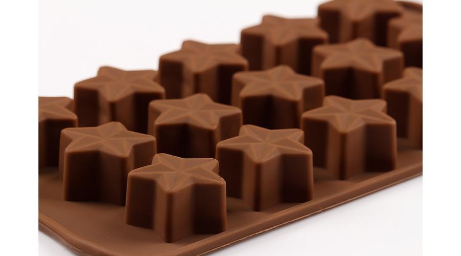 Csillag alakú szilikon bonbon forma