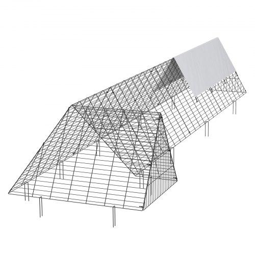 Csirkealagút Hordozható Udvari Sarokkeretes Kifutó 4001 x 1001 x 615 mm