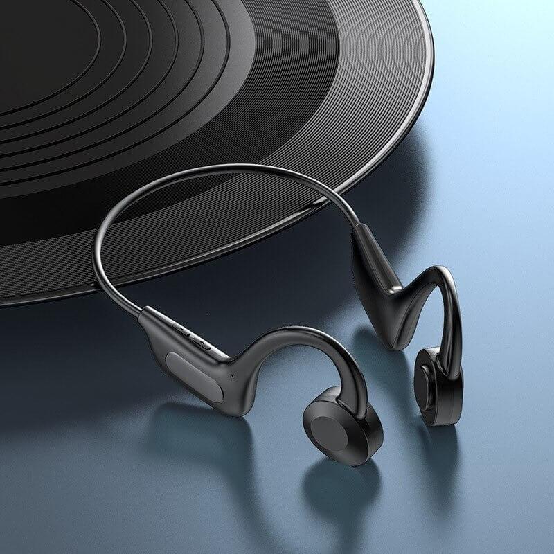 Csontvezető Fülhallgató, Vezeték nélküli vízálló fülhallgató fekete