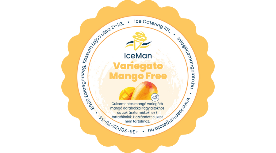 Cukormentes darabos mangó variegato paszta IceMan 200 g