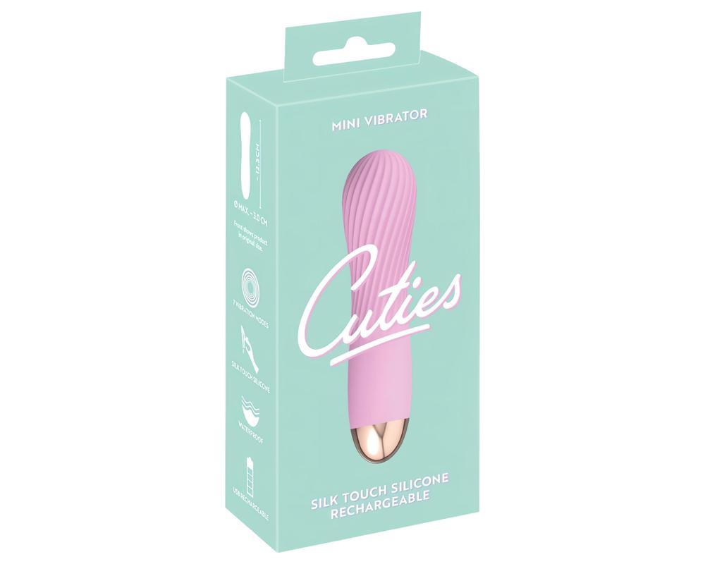 Cuties Mini - akkus, vízálló, spirál vibrátor (pink)