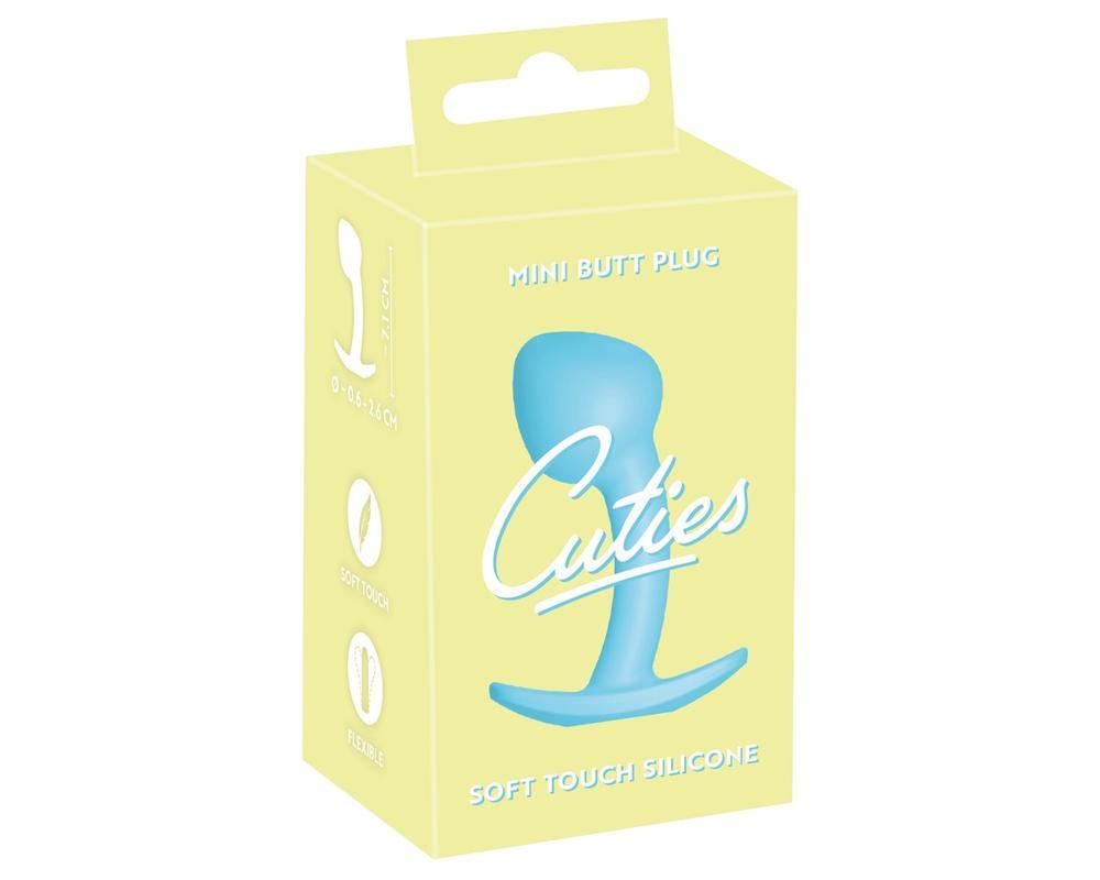 Cuties Mini Butt Plug - szilikon anál plug - kék (2,6cm)