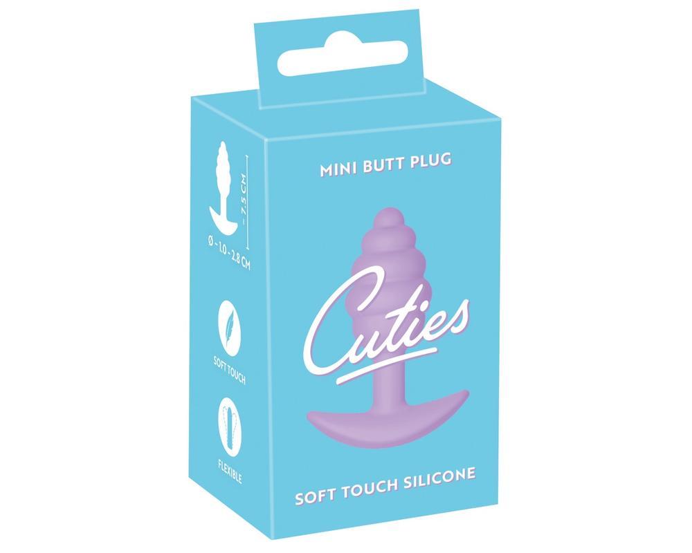 Cuties Mini Butt Plug - szilikon anál plug - lila (2,8cm)