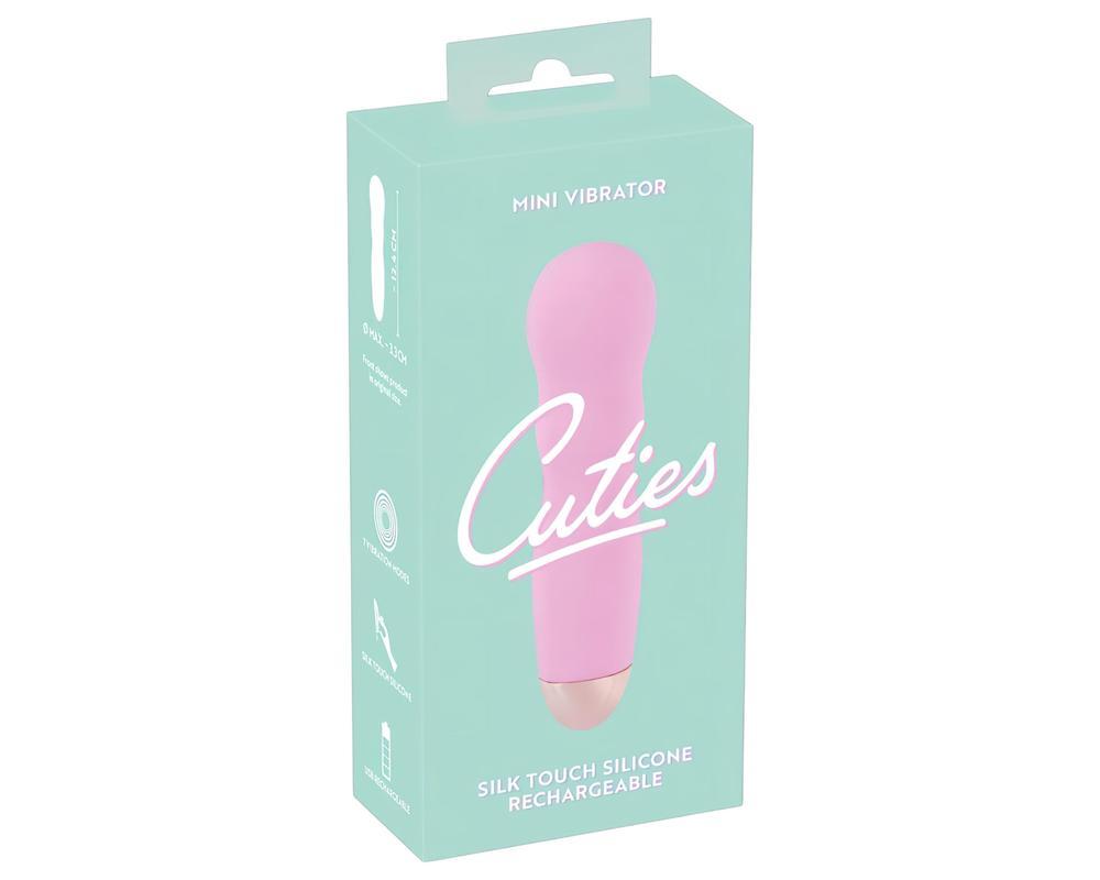 Cuties Mini Rose - akkus, hullámos vibrátor (pink)