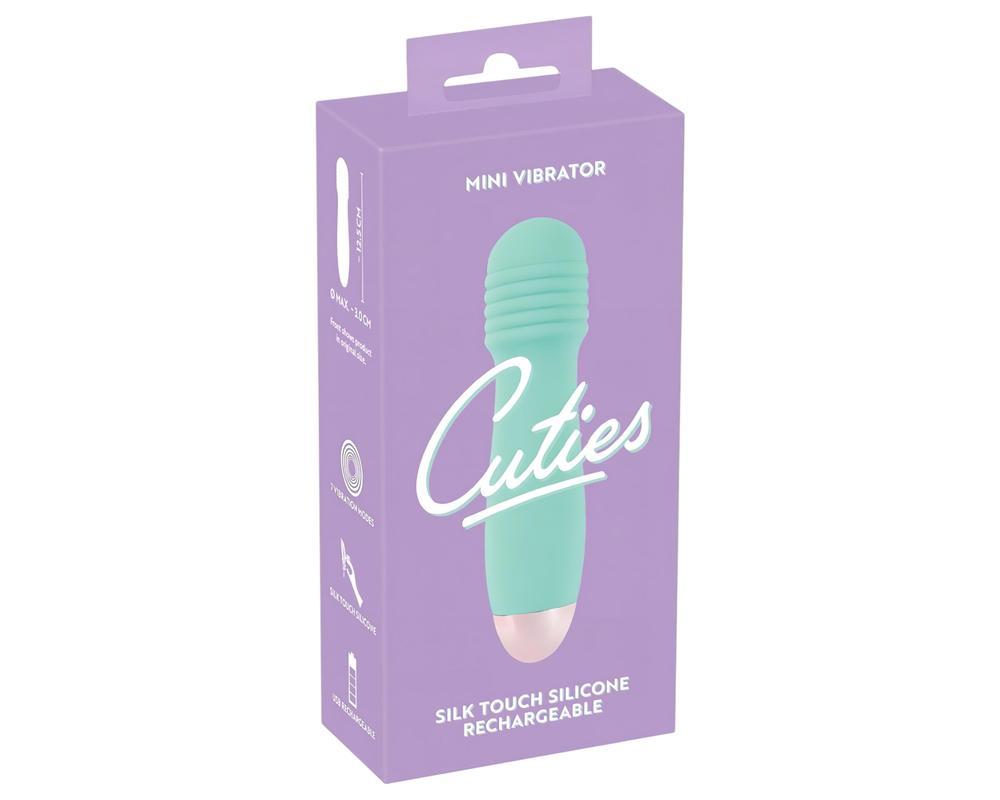 Cuties Mini Wand - akkus, mini masszírozó vibrátor (zöld)
