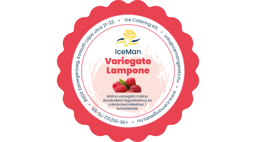 Darabos málna variegato paszta IceMan 200 g