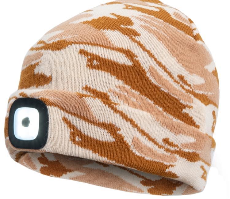 Deel led téli sapka - Fekete