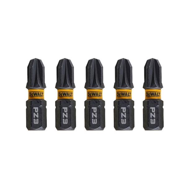 DEWALT Bithegy, csavarhúzó, 25mm, 5db, PZ3 FLRQ