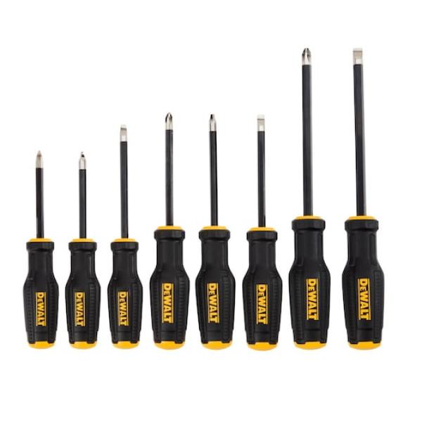 DEWALT Csavarhúzó, TOUGHSERIES, 8db, készlet, acél, MAXFIT