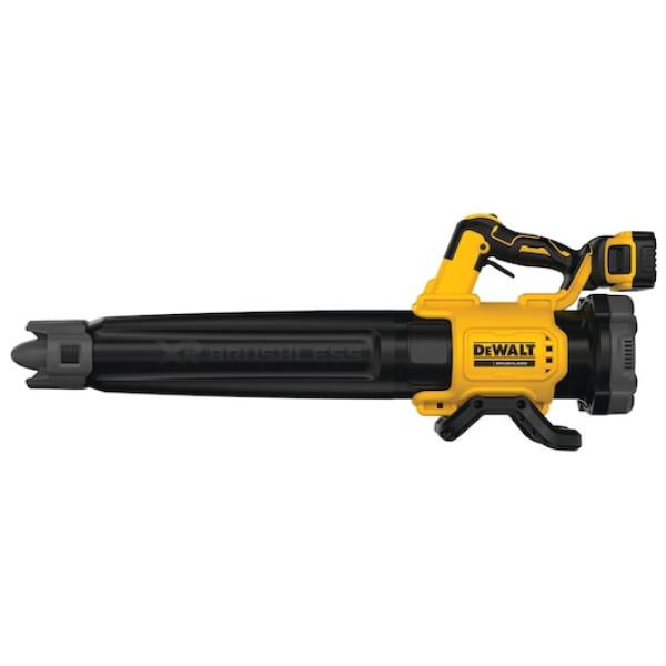 DEWALT Lombfúvó, 18V XR, kefe nélküli, 5Ah, töltővel