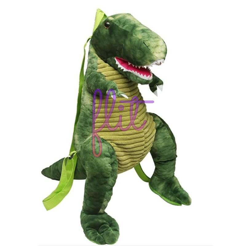 Dinoszaurusz plüss táska - Zöld
