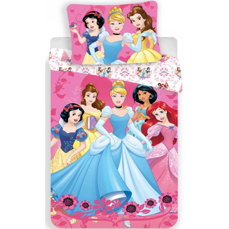 Disney Hercegnők 2 részes Gyermek Ágyneműhuzat-garnitúra 140x200+70x90 cm