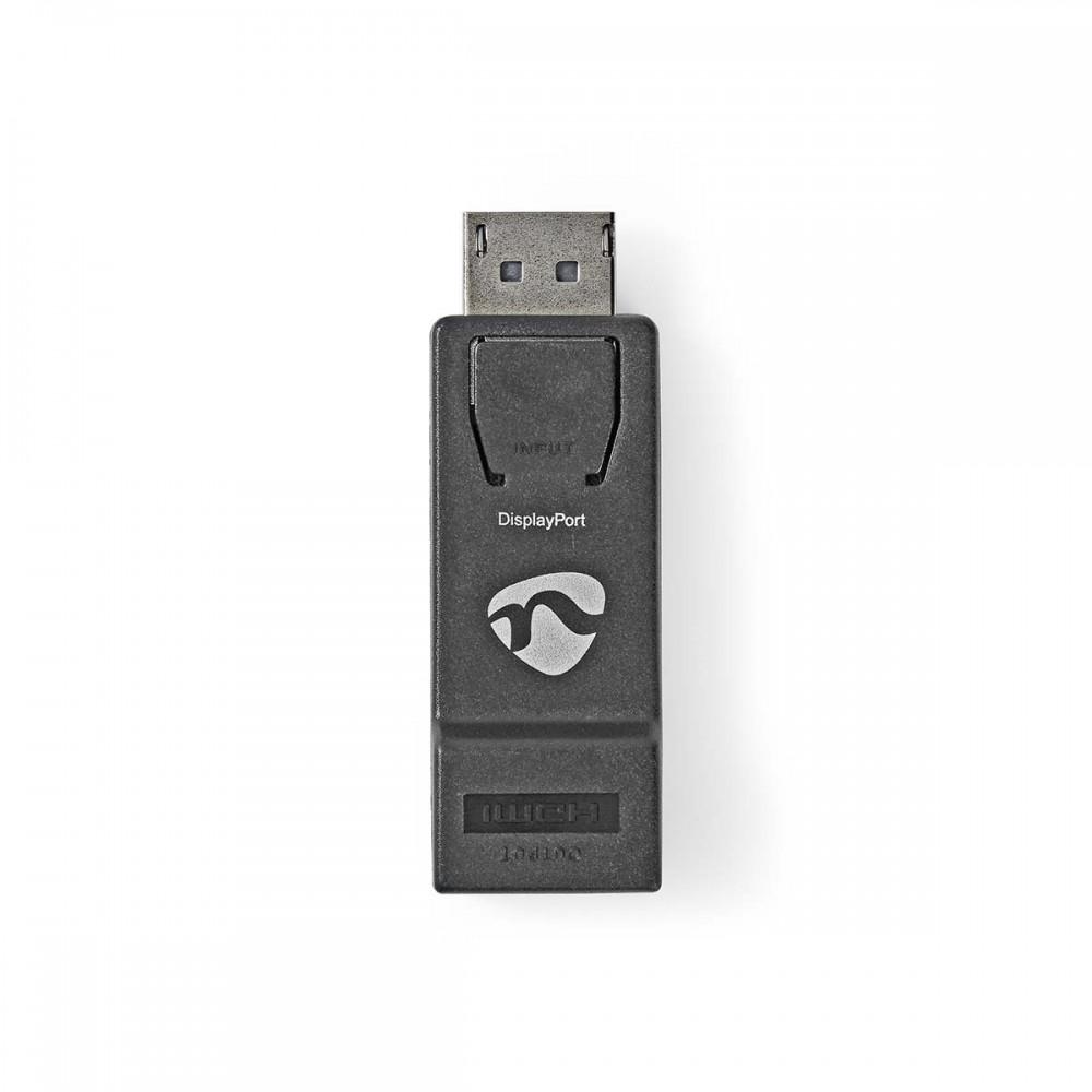 DisplayPort adapter | DisplayPort Dugasz | HDMI™ Aljzat | 4K@30Hz | Nikkelezett | Egyenes | ABS | ABS | Fekete | Doboz