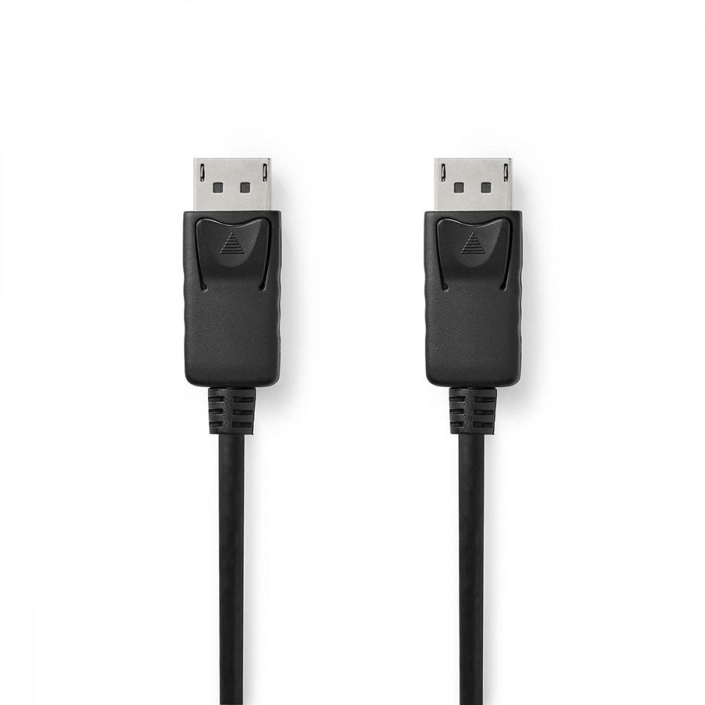 DisplayPort kábel | DisplayPort Dugasz | DisplayPort Dugasz | 8K@60Hz | Nikkelezett | 2.00 m | Kerek | PVC | Fekete | Műanyag Zacskó