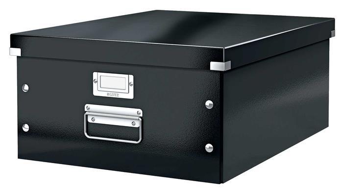 Doboz, A3 méret, LEITZ "Click&amp;Store", fekete