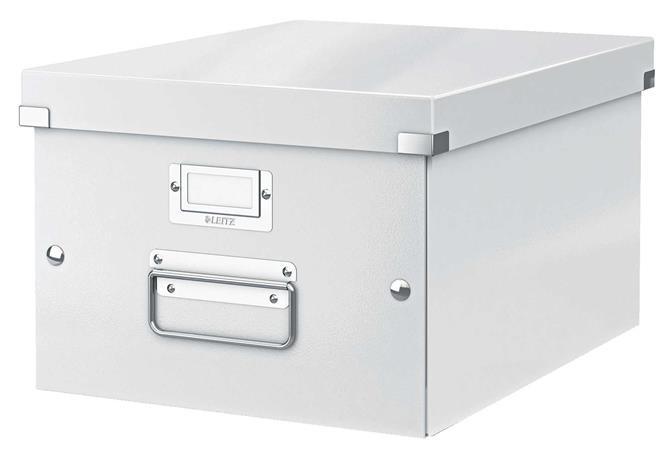 Doboz, A4 méret, LEITZ "Click&amp;Store", fehér