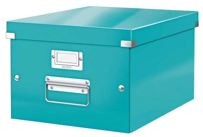 Doboz, A4 méret, LEITZ "Click&amp;Store", jégkék