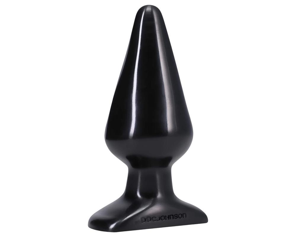 Doc Johnson fekete anál plug - classic, nagy - (14,5cm)