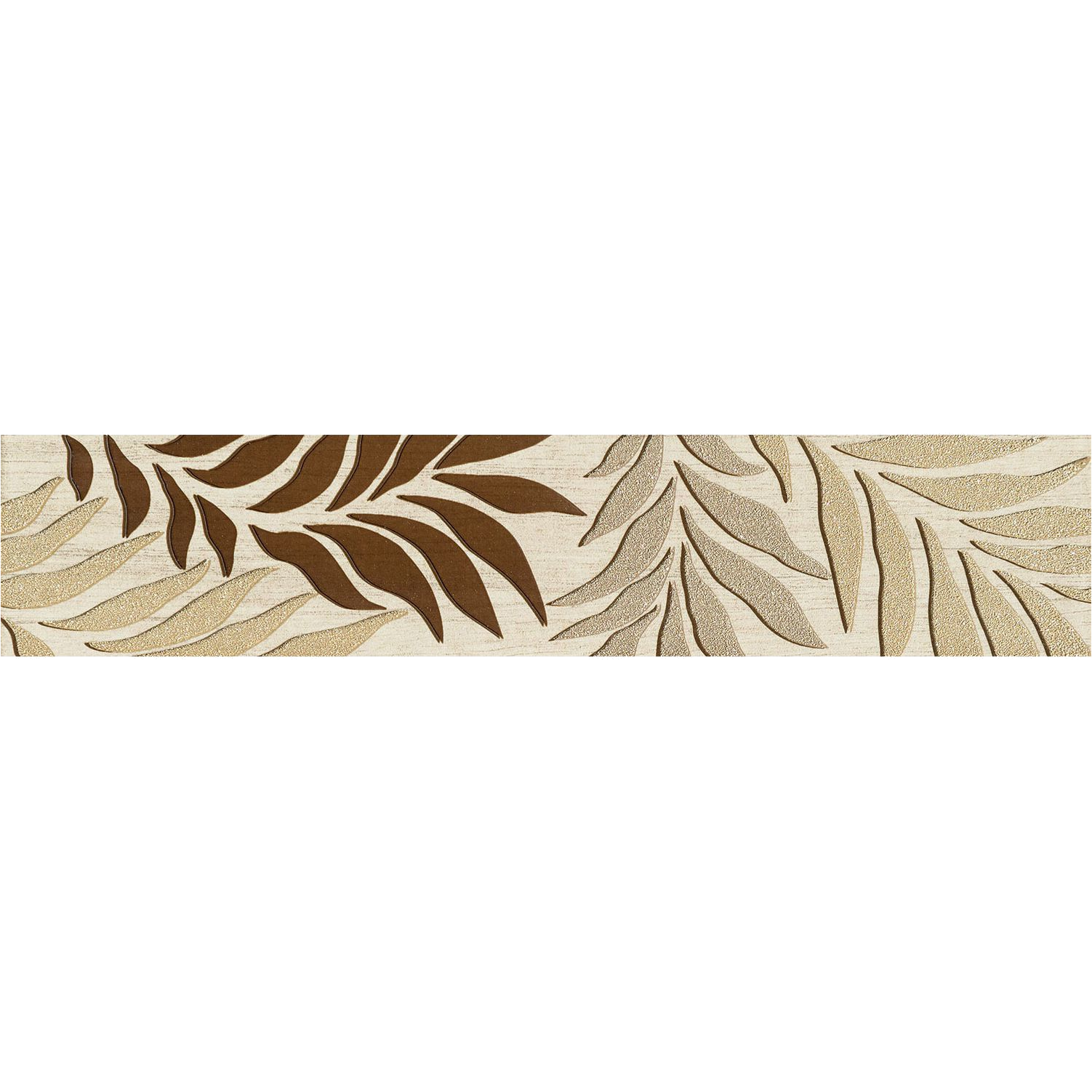 DOMINO PINIA BORDŰR 36X7,4CM BÉZS-BARNA LEVÉL MINTÁS