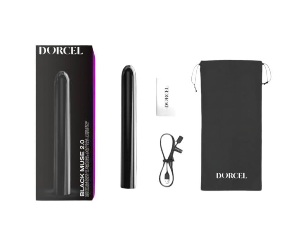 Dorcel Black Muse 2.0 - akkus rúdvibrátor (fekete)