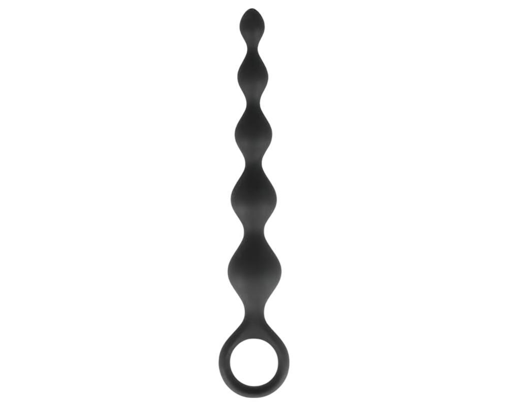 Dorcel Deep Feel - gyöngyös anál dildó (fekete)