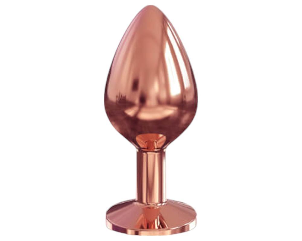 Dorcel Diamond Plug M - alumínium anál plug (rosegold)