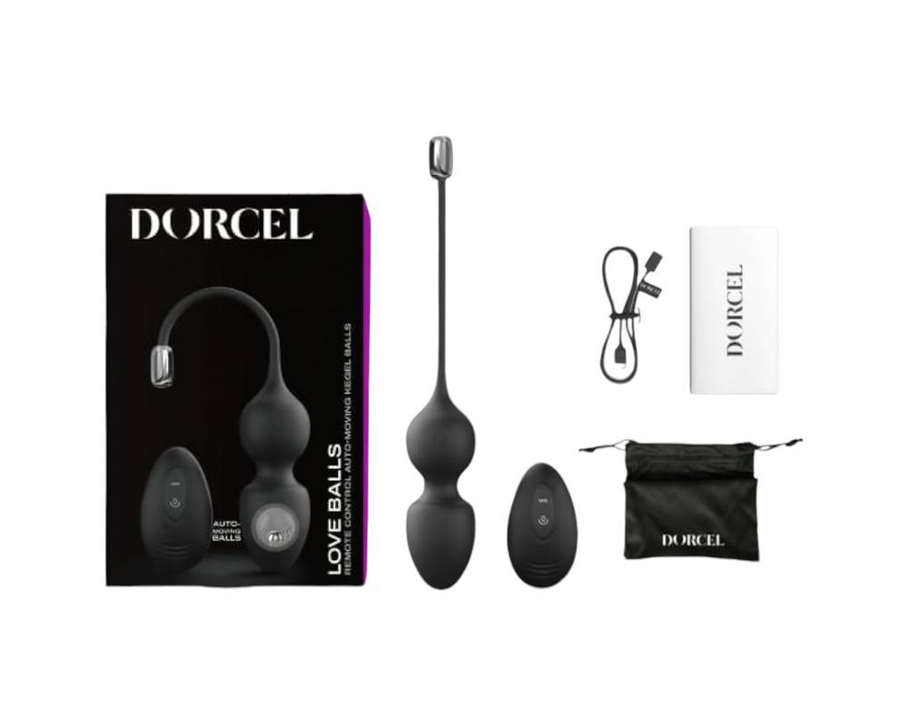 Dorcel Love Balls - mágneses gésagolyó duó (fekete)