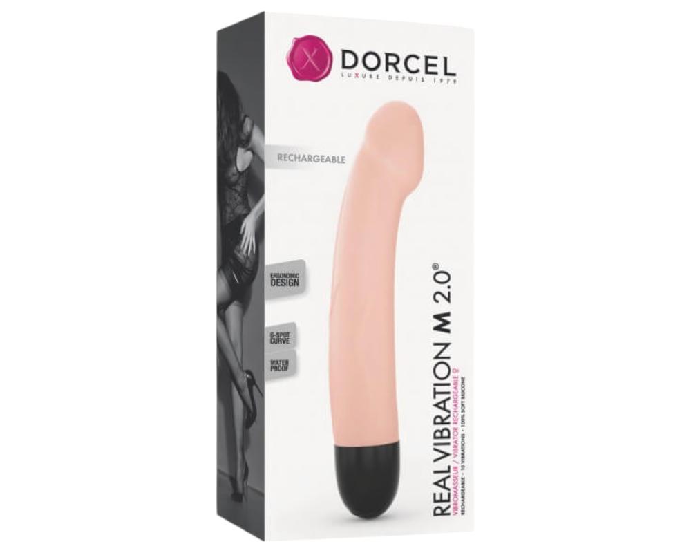 Dorcel Real Vibration M 2.0 - akkus vibrátor (natúr)