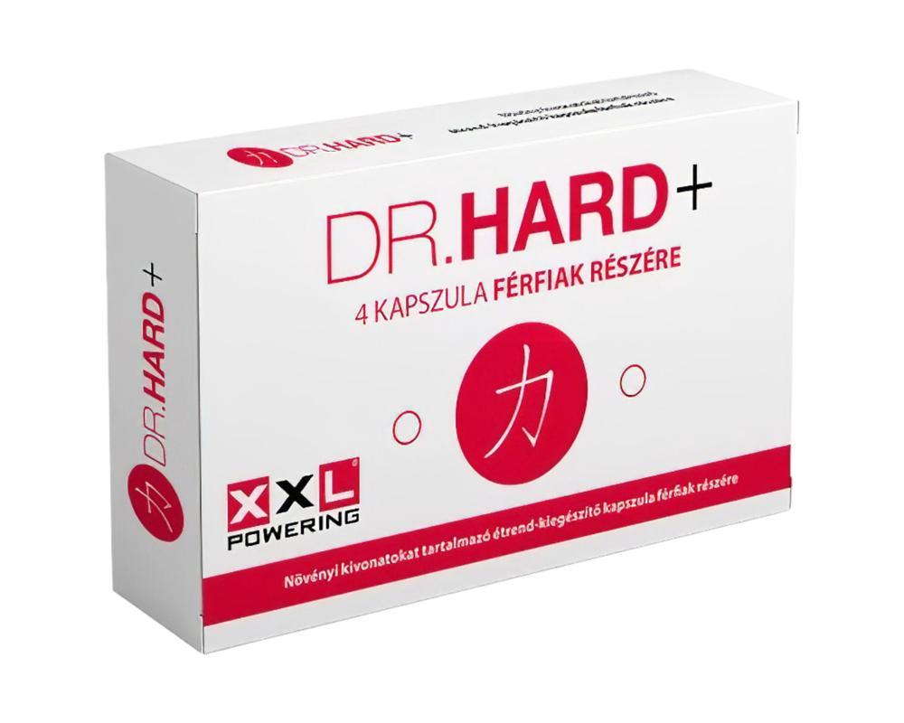 Dr. Hard+ - erős, étrend-kiegészítő kapszula férfiaknak (4db)
