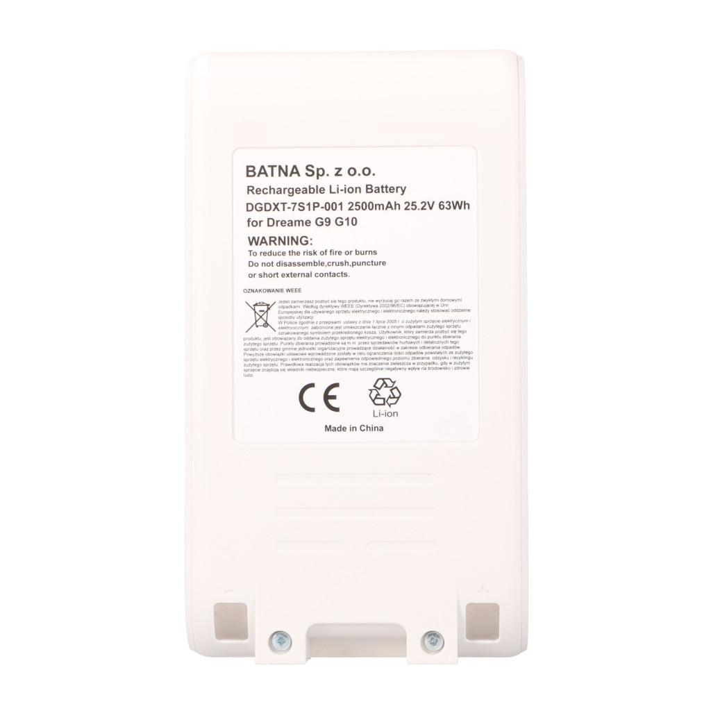 DREAME G9 G10 Akkumulátor 25.2V 2500mAh