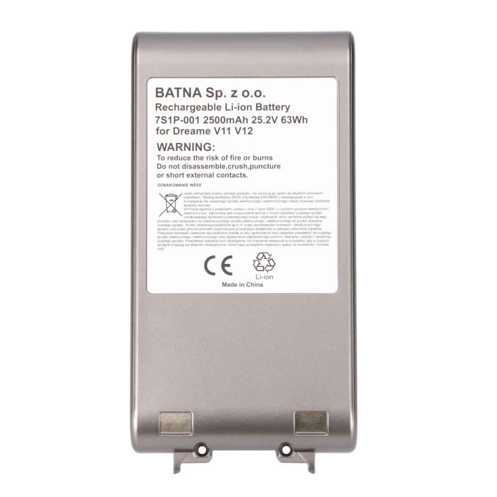 DREAME V11 V12 V11SE V12PRO V16 Akkumulátor 25.2V 2500mAh