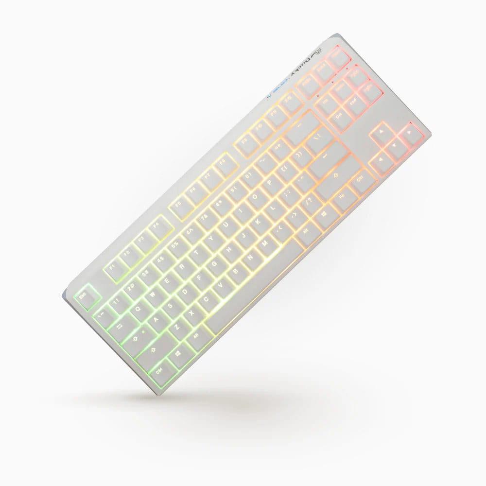 Ducky One 3 TKL RGB vezetékes mechanikus billentyűzet MX Brown kapcsolóval, magyar kiosztás, fehér