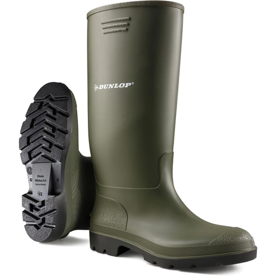 DUNLOP PRICEMASTOR ZÖLD SAV- ÉS LÚGÁLLÓ PVC CSIZMA_43